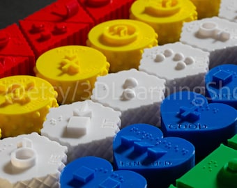 3D Universal Core Vocabulary Tactile Learning Blocks - FULL SET