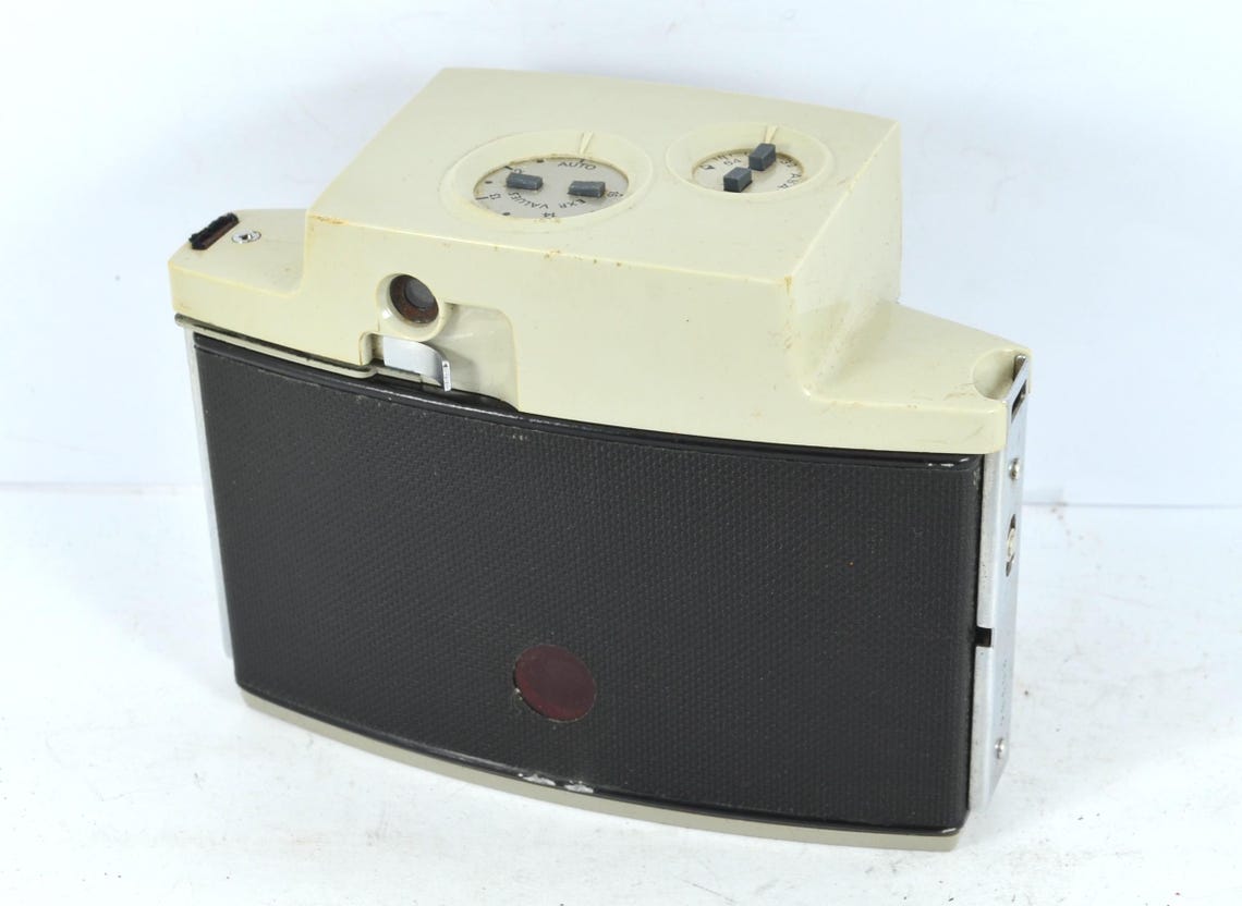 Kodak Autosnap vintage camera - working in original case antique old film camera circa 1960s, foto 4 di 5