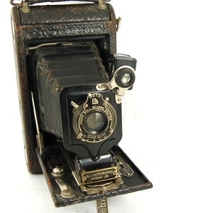 No.1A Autographic Kodak Junior Vintage camera - Classic camera - working antique camera