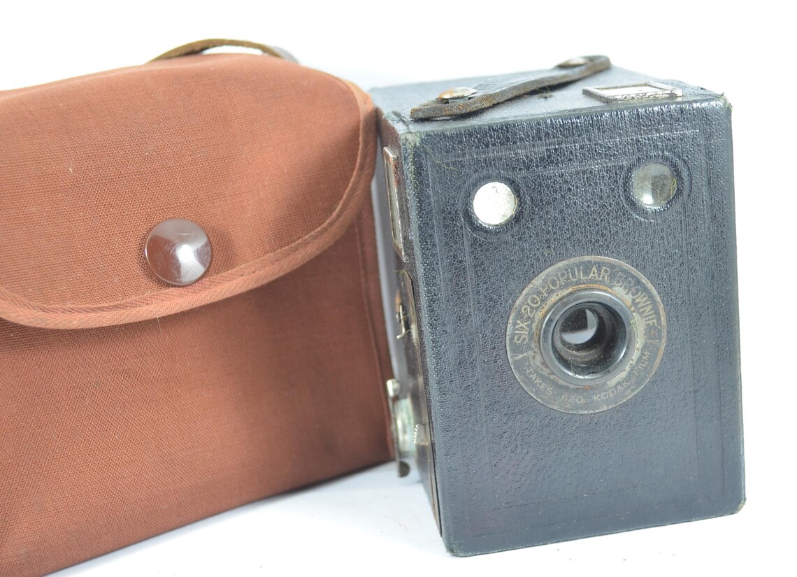 Kodak Six 20 Popular Brownie Working Vintage Antique Film Camera, foto 1 di 5