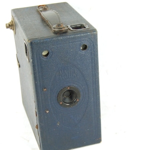 Ensign E23 Zeldzame vintage camera, volledig werkend met originele canvas koffer, circa 1930