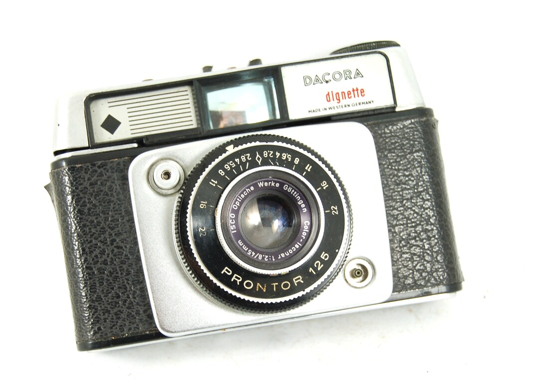 Appareil photo argentique vintage DACORA DIGNETTE avec son