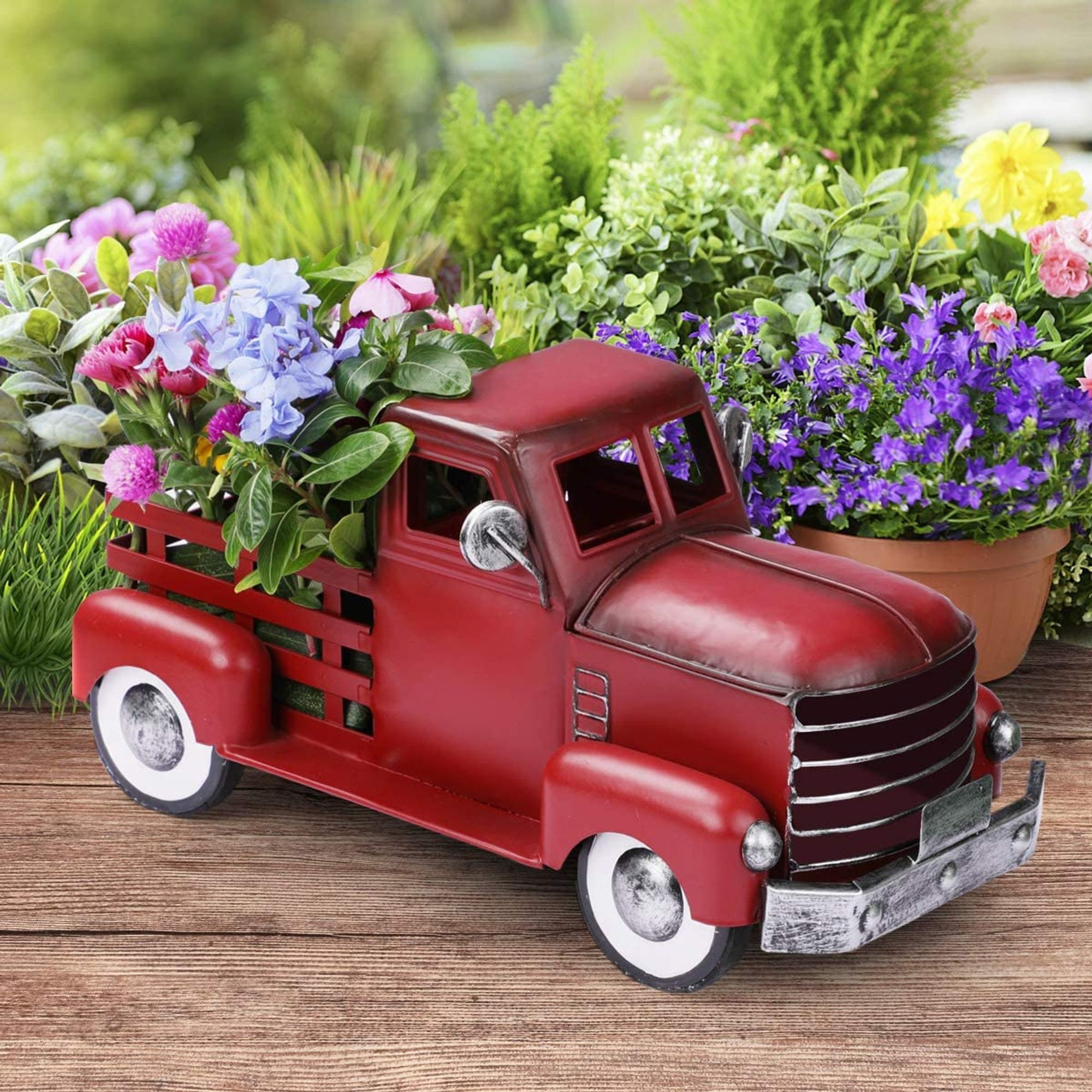 Vintage Metal Truck Planter Easter Truck Decor Farmhouse Etsy