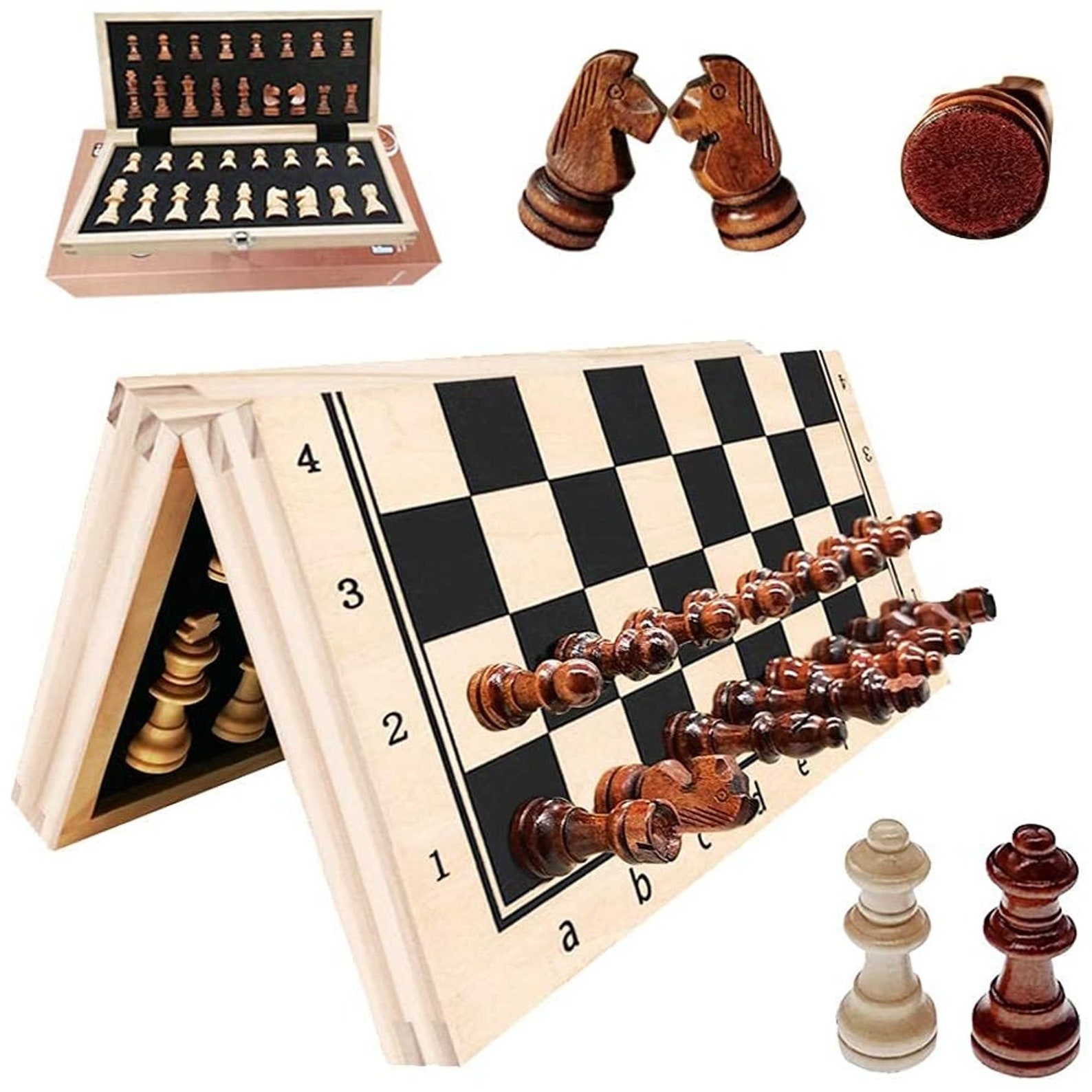 Chess Sets For Adults Magnetic Chess Set Set With Storage Etsy