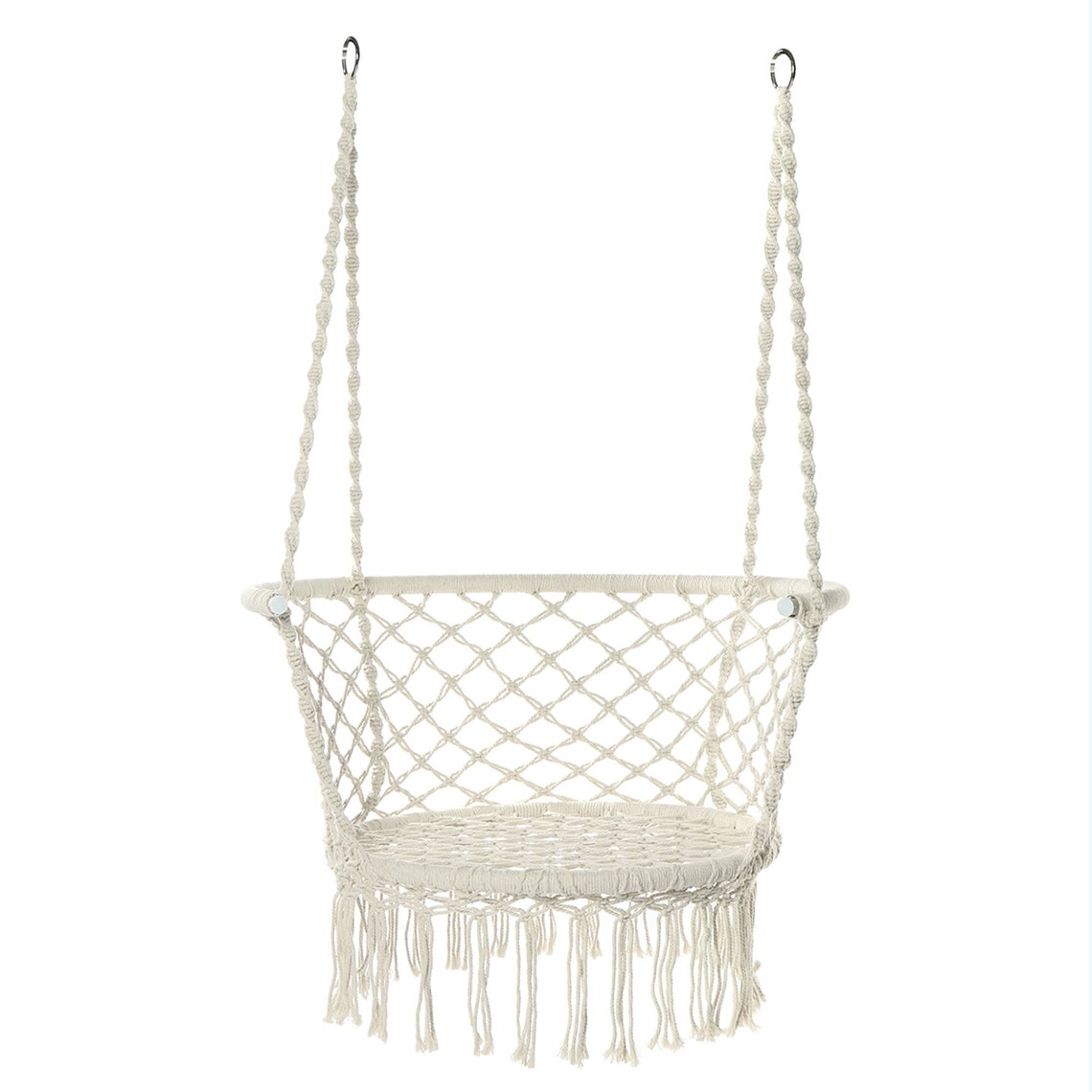 Silla de hamaca columpio colgante de macrame silla tejida a Etsy