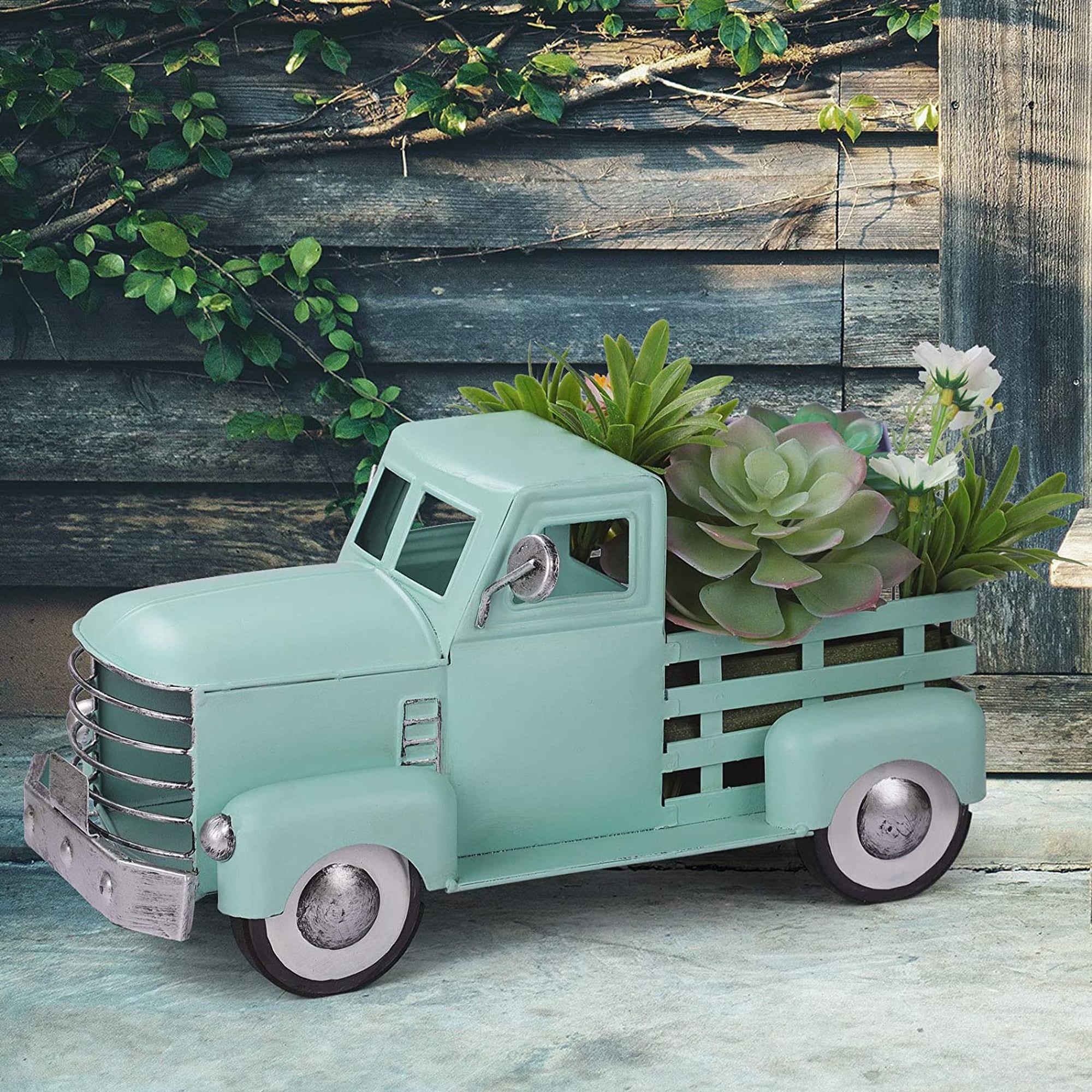 Vintage Metal Truck Planter Easter Truck Decor Farmhouse Etsy