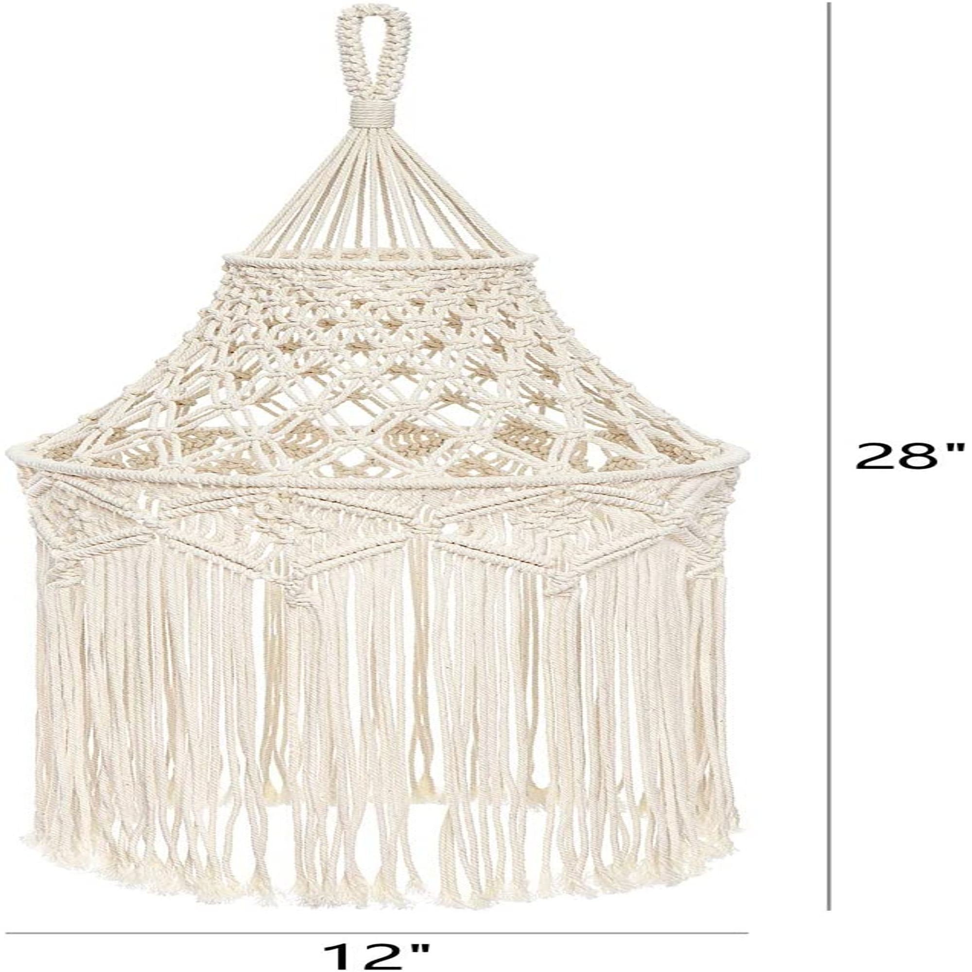 Boho Hanging Pendant Light Hanging Chandelier Lampshade Etsy