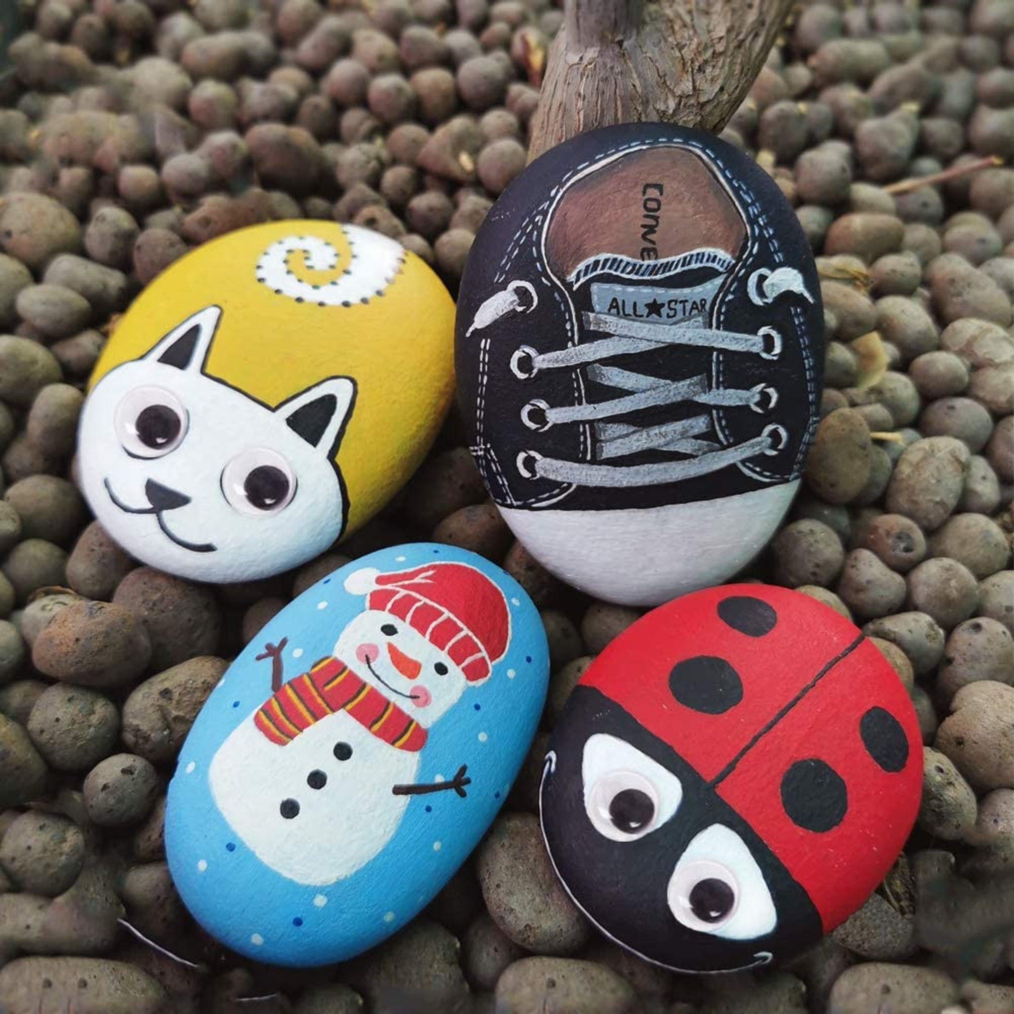 Rock Painting Kit Diy Rock Painting Kit Polierter Rock mit Etsy