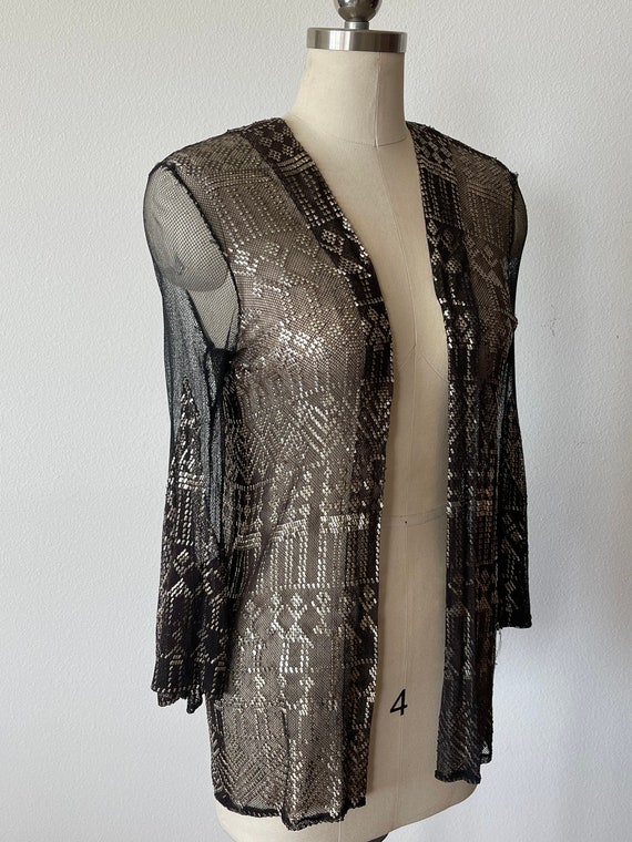 Vintage 1930's Assuit Upcycled Top in Cotton Voile - image 2