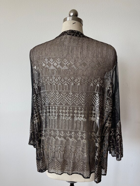 Vintage 1930's Assuit Upcycled Top in Cotton Voile - image 3