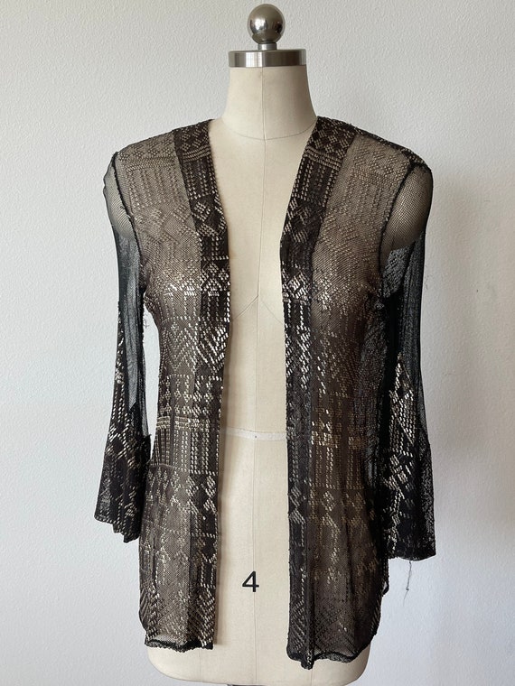 Vintage 1930's Assuit Upcycled Top in Cotton Voile - image 1