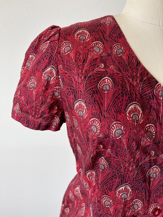 Vintage 1980's Handmade Liberty Of London Peacock… - image 5