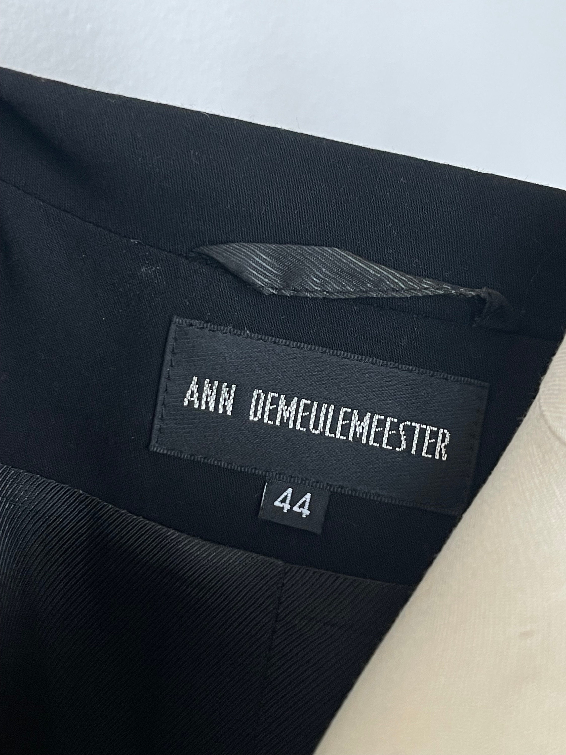 Ann Demeulemeester distressed satin blazer, 2000’s