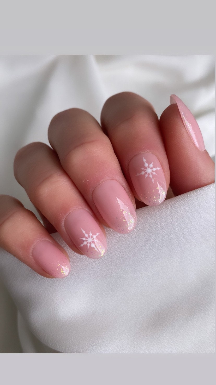 Pink Ombré Nails - Etsy