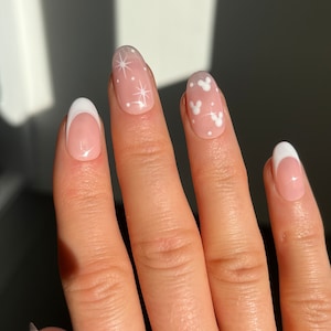 Disney Stars Custom Press On Nails | Micky Mouse False Nails | Stick On Nails