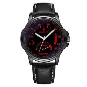 Reloj de pulsera analógico con cuentarrevoluciones y diseño de Renault Sport Super 5 GT Turbo, deportivo, años 90, caja de acero imagen 1