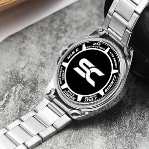 Altimeter Pilot Watch – Cockpit Instrument Style Aviation Watch – Aviation Instruments Inspired Watch – Silver Airplane Gift Idea image 8