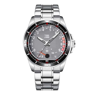 Montre-bracelet compte-tours BMW M3 E46 avec boîtier et bracelet en acier argenté, gadget M Performance