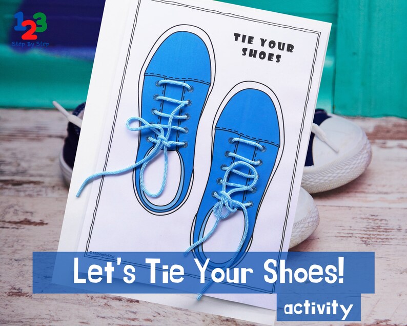 Tie Your Shoes Activity Page Printable - Etsy
