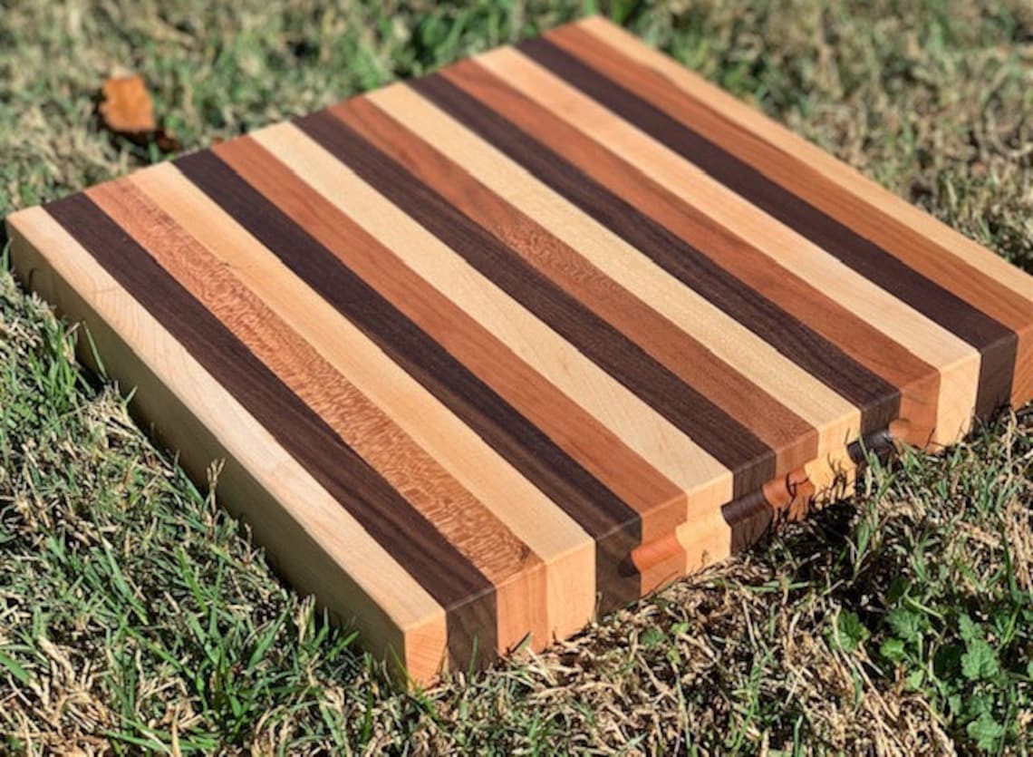 Butcher Block Cutting Board 12x12 Etsy UK