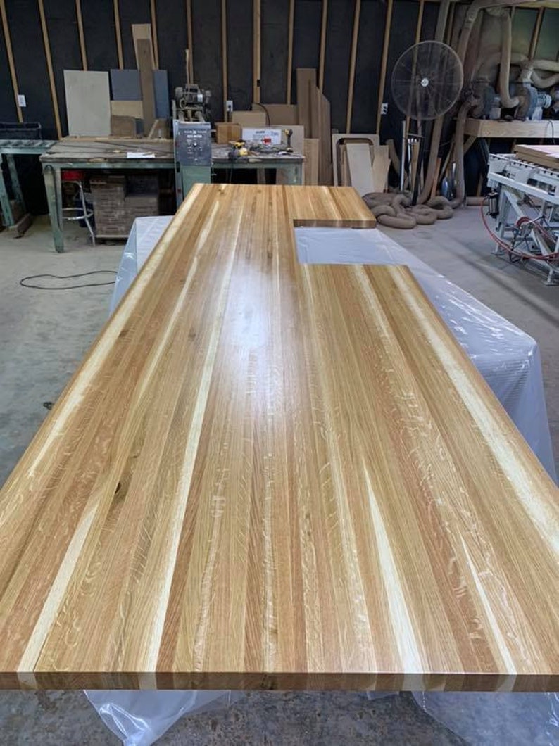White Oak Butcher Block Countertop Etsy