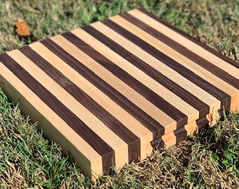 Walnut & Maple 12x12 Cutting Board