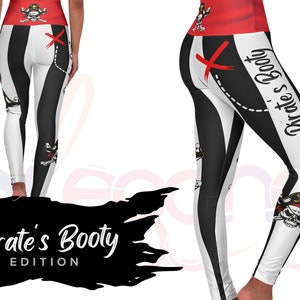 Pirate Leggings | Gasparilla | Tampa Bay | Womens Yoga Pants | Cosplay | Pirate Costume | Bucs Football | Buccaneers | Jolly Roger