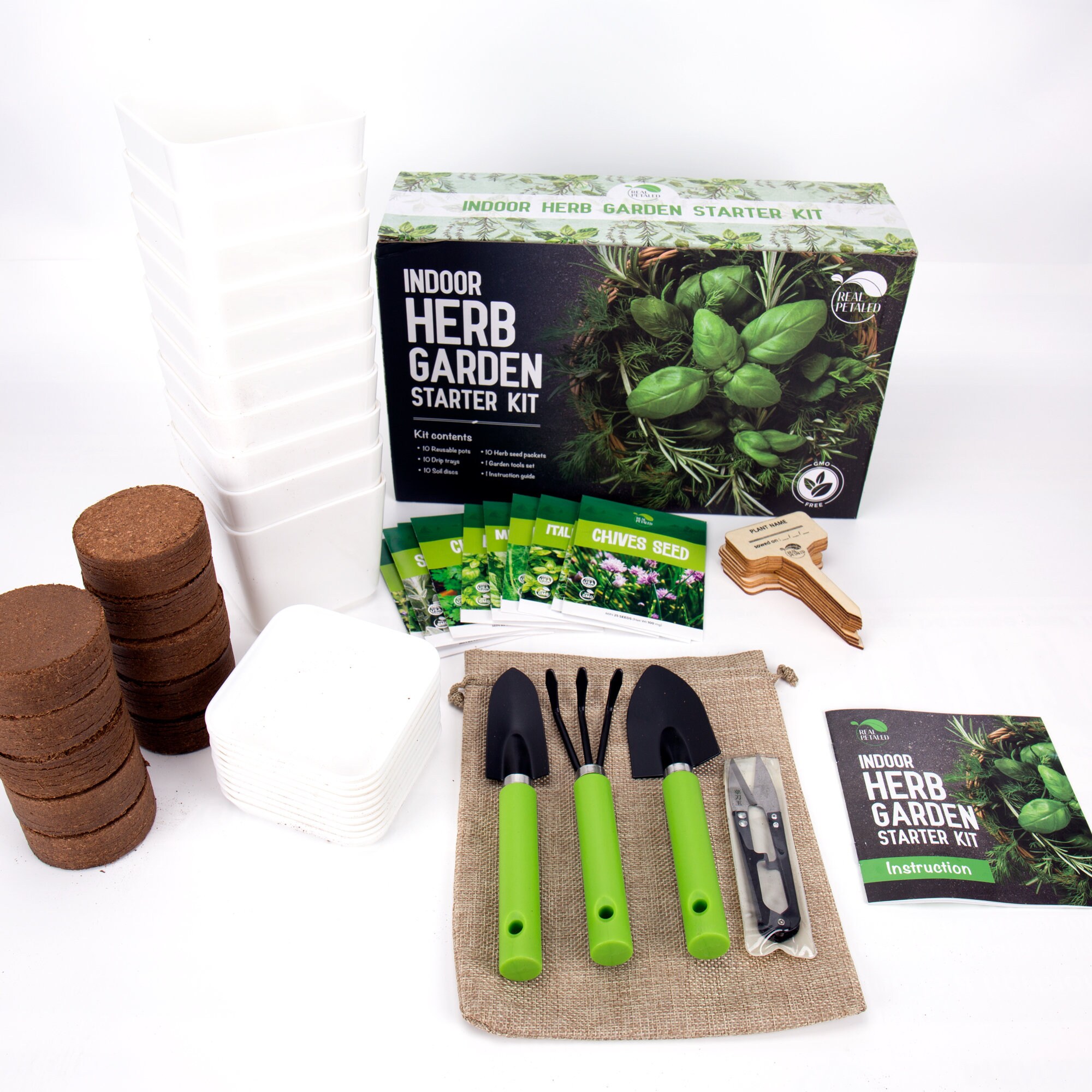 Little Indoor Garden Starter Kit 10 NonGMO Herb Seeds Etsy.de