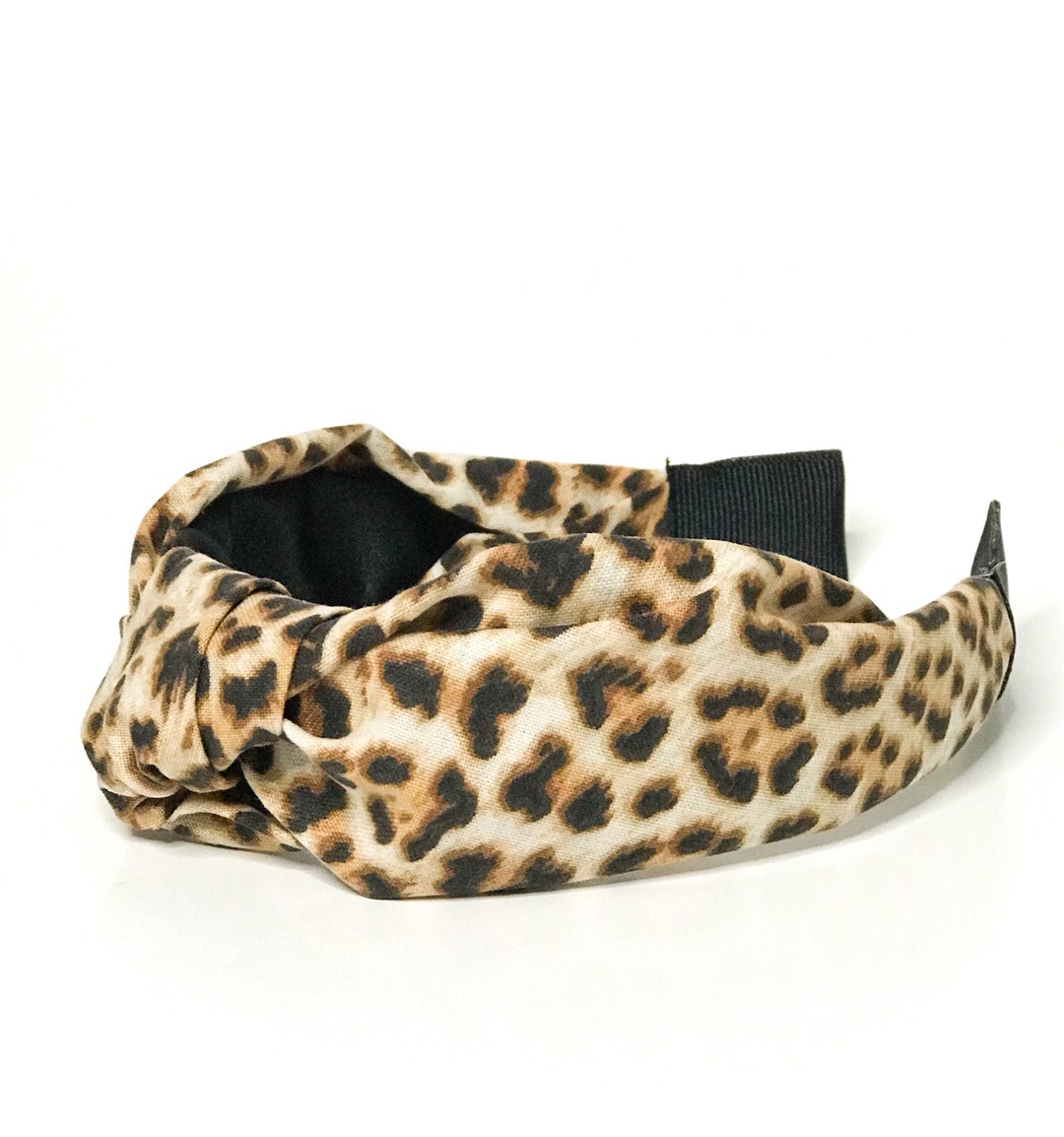 Leah Leopard Headband Etsy
