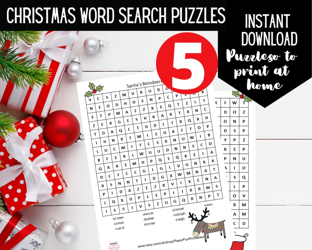 christmas-word-search-printable-digital-download-5-christmas-word-puzzles-christmas-activity-for-kids-etsy for Christmas Word Search Puzzles Free Printable Christmas Word Search PRINTABLE- Digital Download 5 Christmas Word Puzzles. Christmas Activity for Kids. - Etsy for Christmas Word Search Puzzles Free Printable