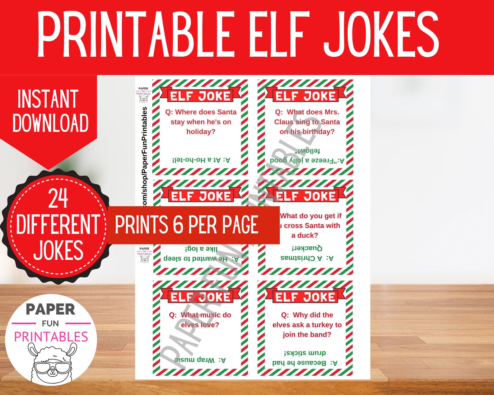 24 Printable Elf Jokes | Printable Elf Props- Elf Notes - DIY Christmas ...