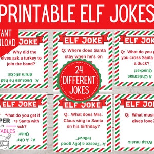 24 Printable Elf Jokes Printable Elf Props Elf Notes DIY - Etsy