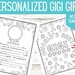 Gigi Birthday Printable, About My Gigi, Mother's Day Gigi Birthday Gift ...
