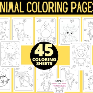 Animal Coloring Pages : 45 Animals to Color | Printable Coloring Sheets