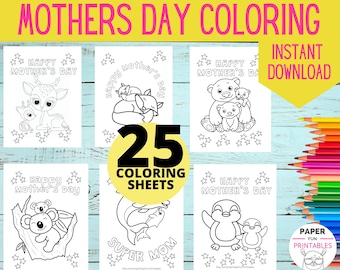 Mother's Day Coloring Pages :  Best Mom Coloring Pages | 25 Printable coloring sheets |Mother Day coloring activity