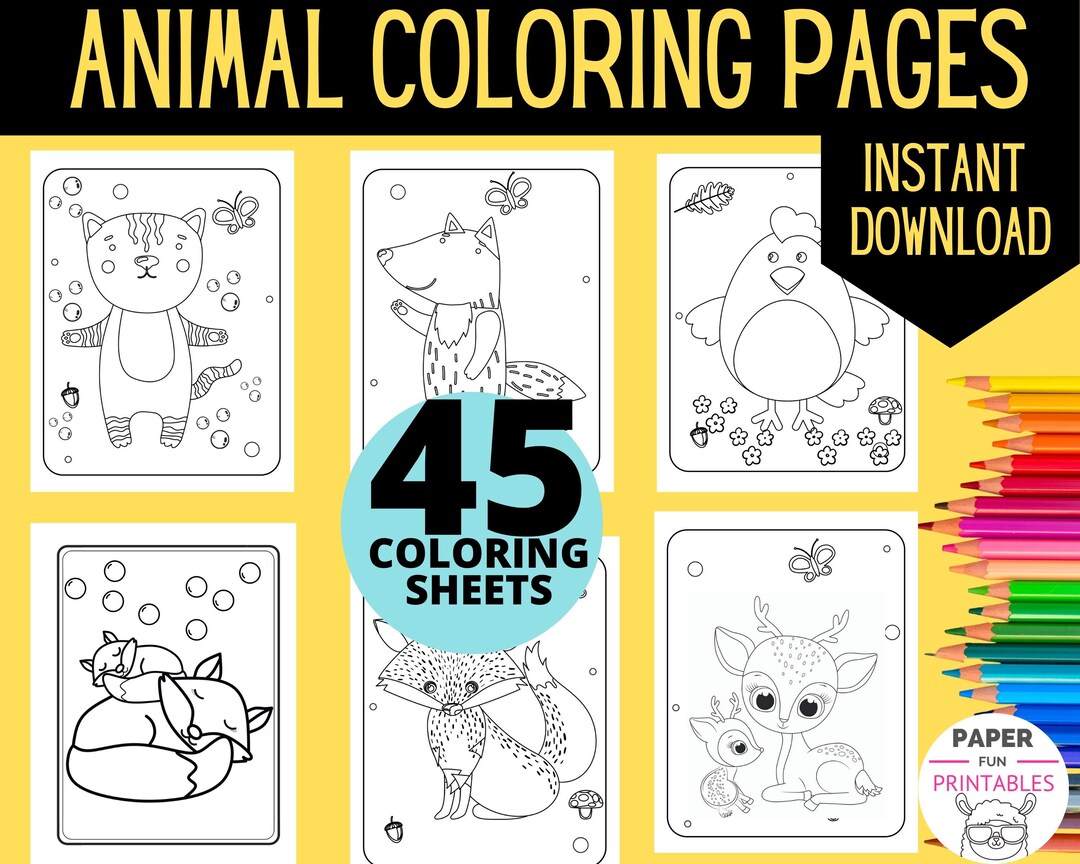 Animal Coloring Pages : 45 Animals to Color | Printable Coloring Sheets