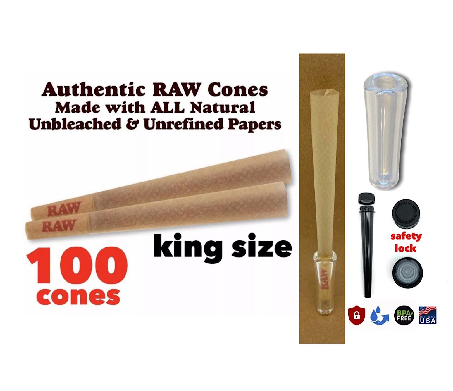 Raw pre rolled cone classic king size pre rolled cone with Etsy