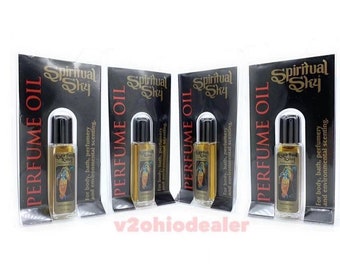 Spiritual Sky Scented Perfume Oil: ( PATCHOULI) 4 Bottle