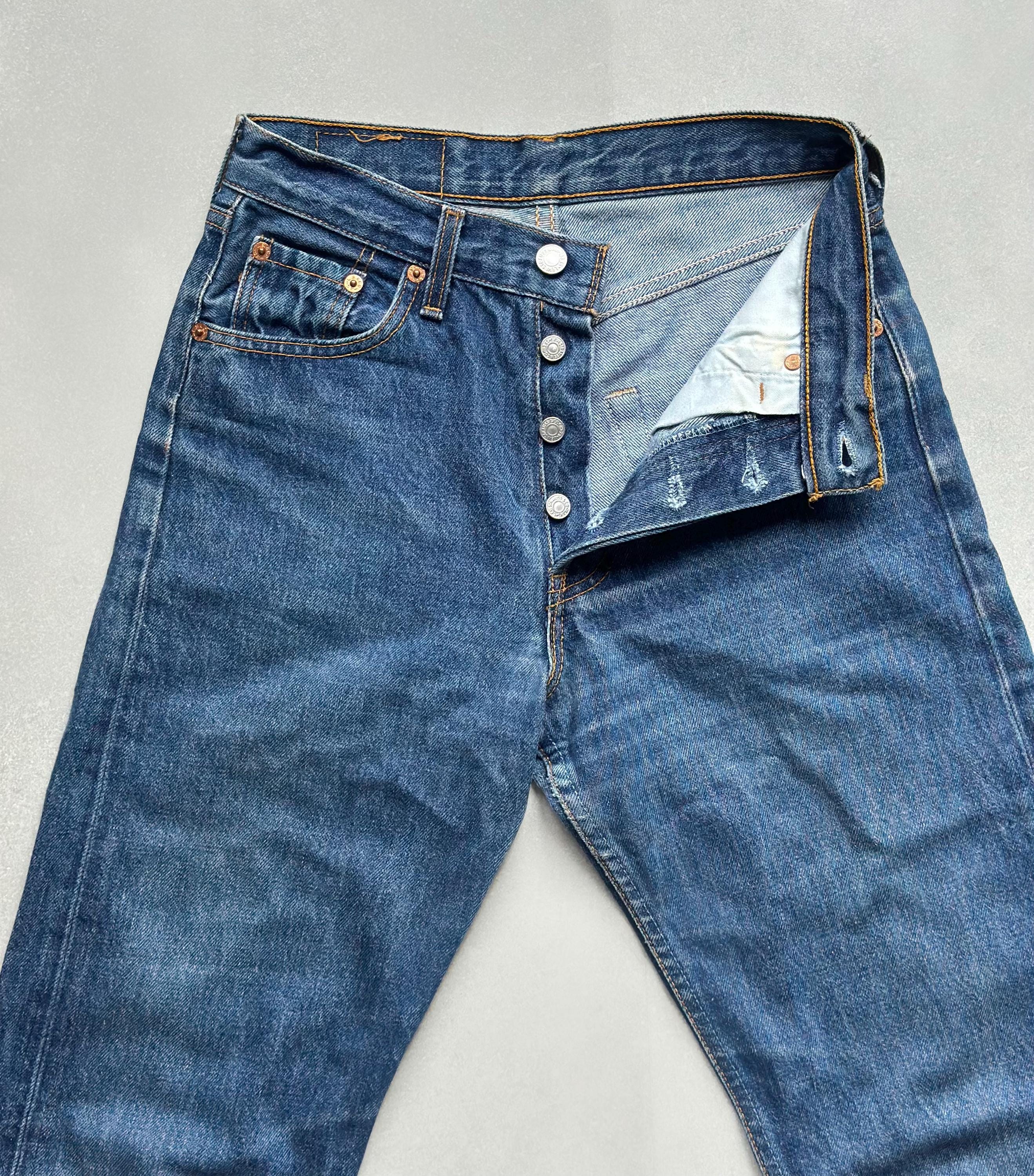 XS Vintage Levi's 501 Blue Wash 90's Jeans High Waist - W27