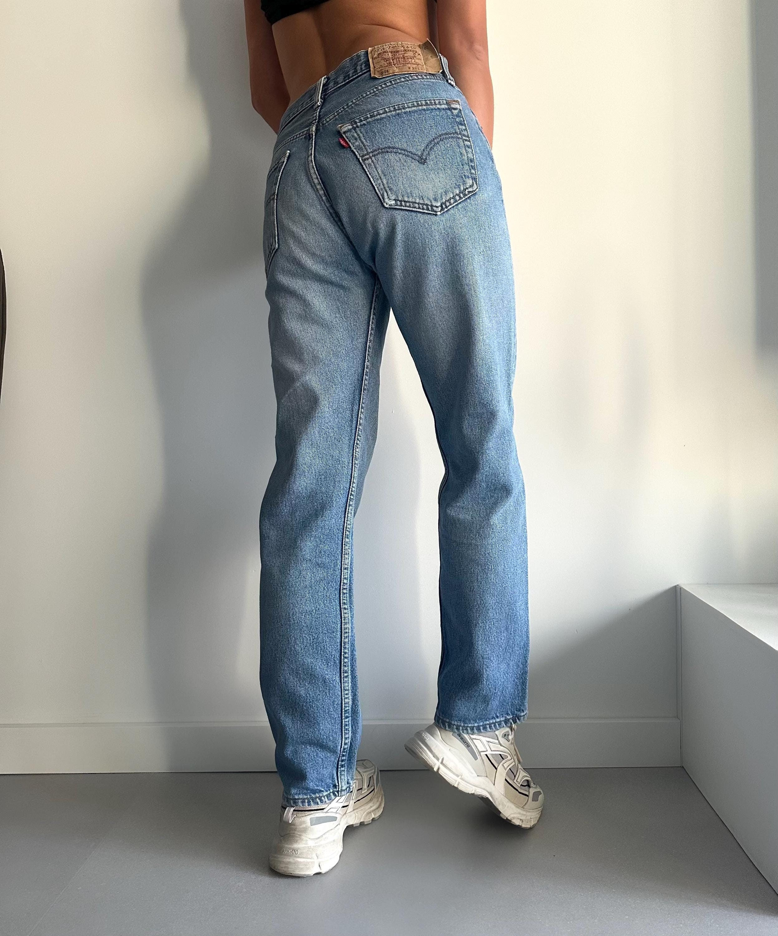 Levi's　501 90s usa製 w34 l30 Vintage Levi's 501 Jeans: 90s Classic Blue Denim, W31 L30 - Etsy