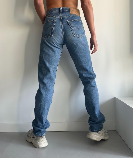 Vintage Levi's 501 Made in USA 90s Jeans High Waist Classic Blue