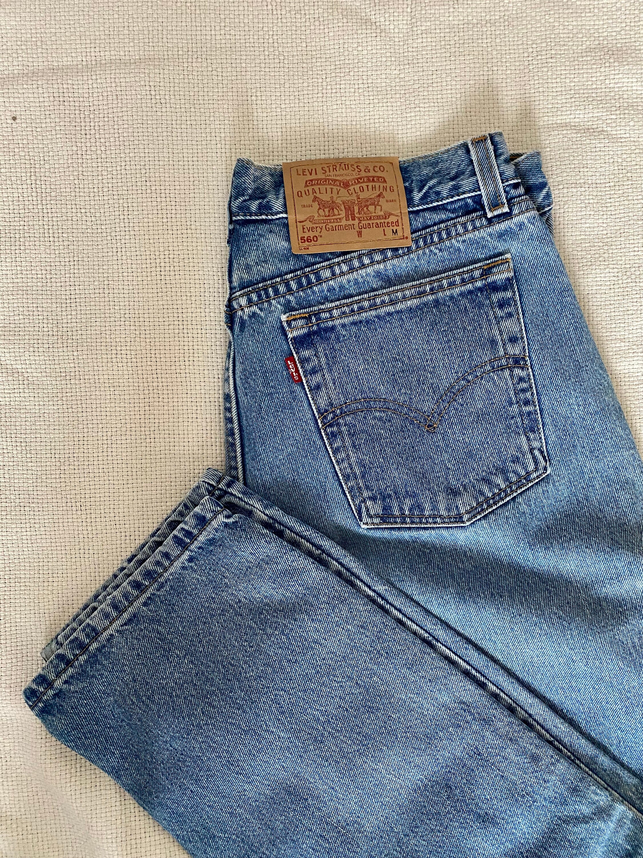 Vintage Levi's 560 Mens Loose Fit Straight Leg Made in USA - Etsy