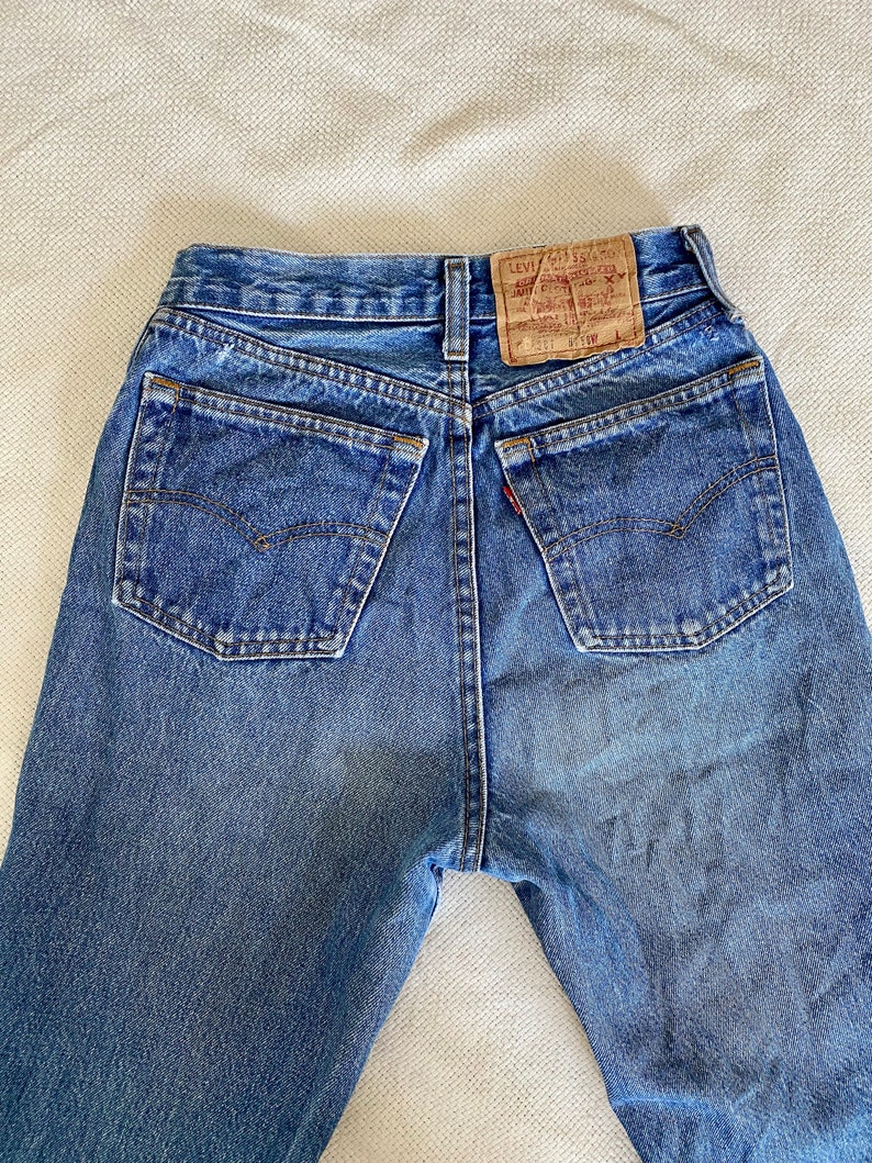 Vintage Levi's 501 Jeans 80's Blue Wash 5 Button Fly - Etsy