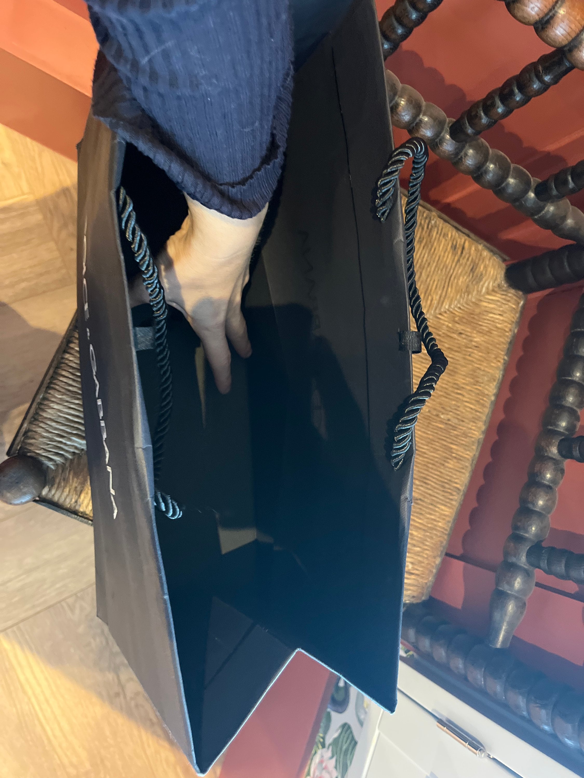 Dolce & Gabbana Authentic Vintage Black Paper Shop Bag With Dolce & Gabbana Authentic Vintage Black Paper Shop Bag With