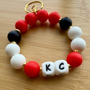 KC Chiefs Wristlet Keychain