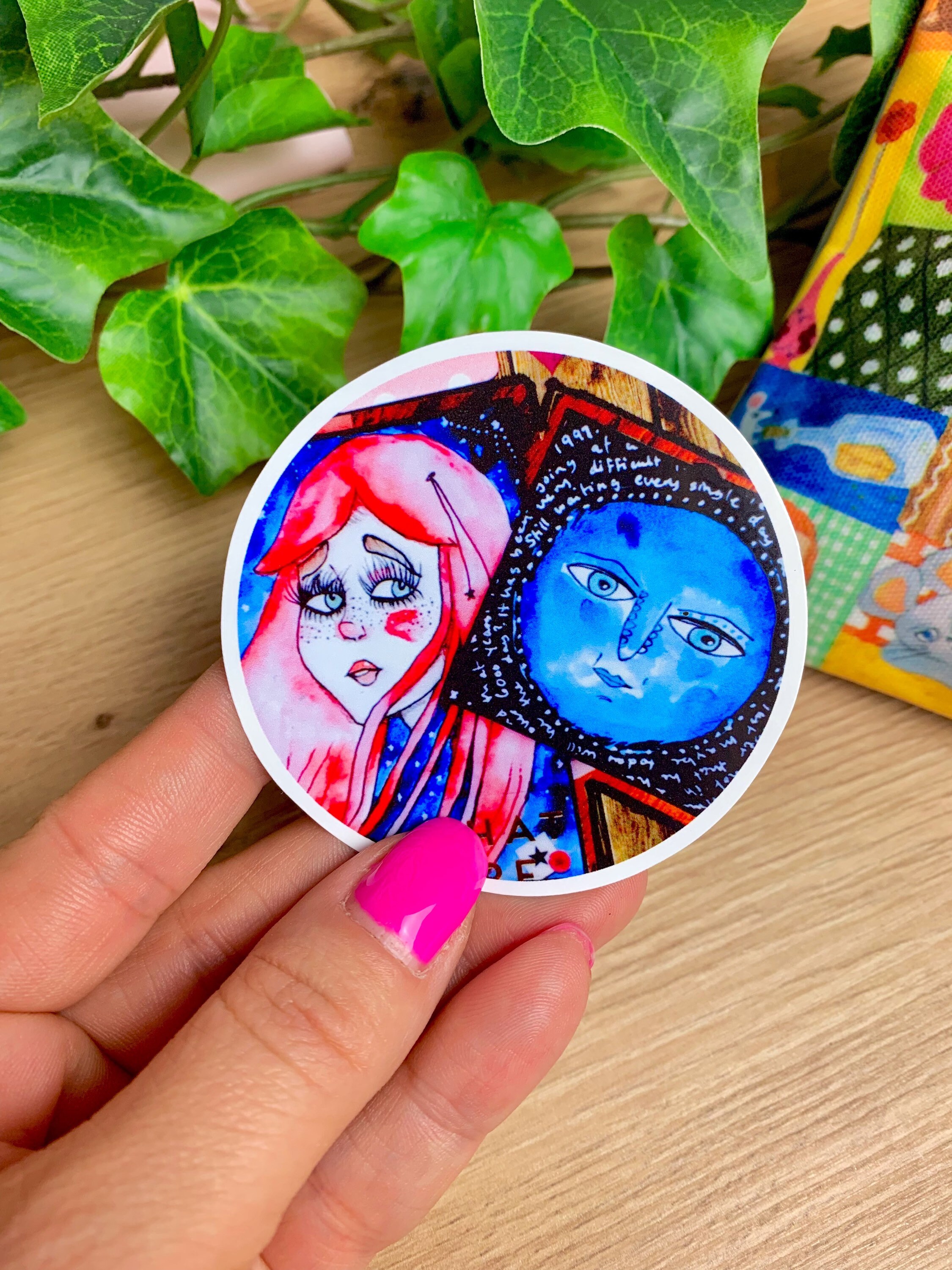 Sets journal or decoration. agenda Vinyl glossy journal collage Sticker