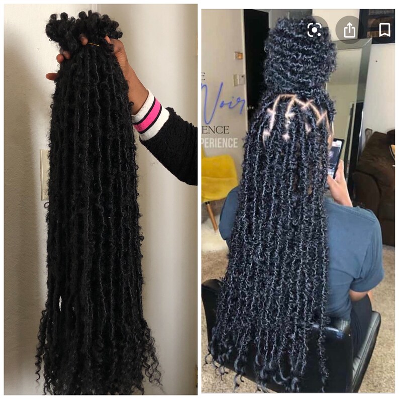 Butterfly Crochet Locs With Curly Ends Goddess Faux Locs . Etsy