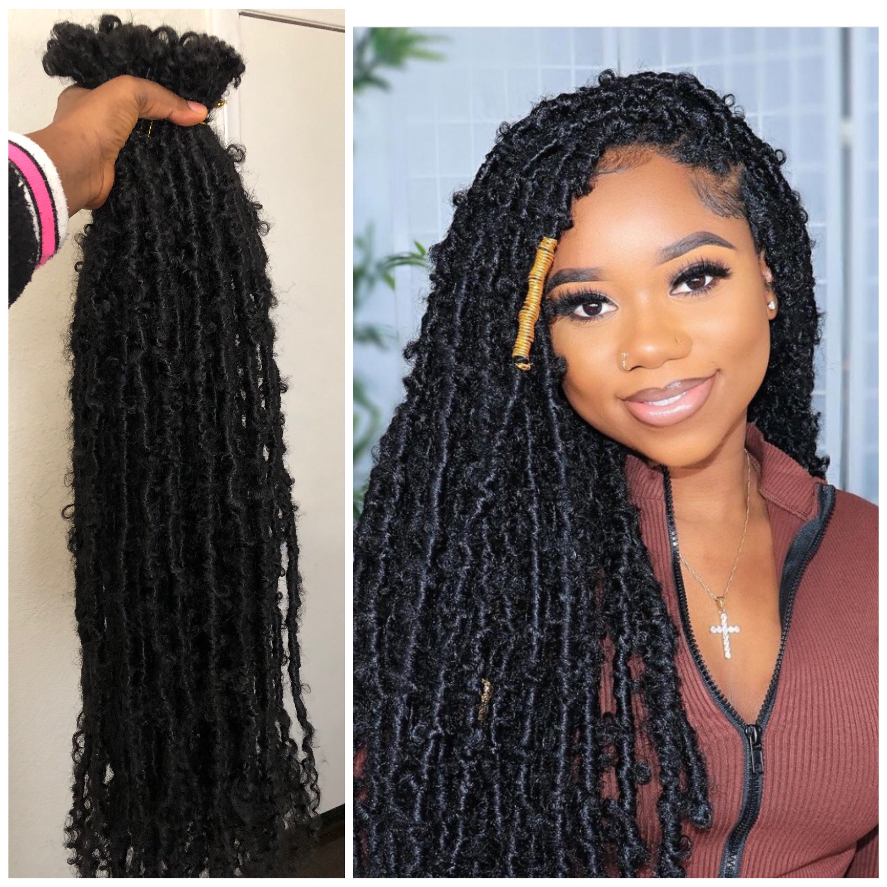 Butterfly Crochet Locs With Curly Ends Goddess Faux Locs . Etsy