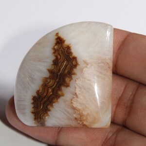 Agaat venster Druzy cabochon losse edelsteen kristal mineralen 110 karaat 48 x 36 x 7 mm voor sieraden maken groot formaat tegen hele verkoopprijs