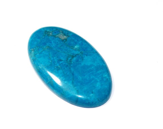 Blue Apatite Gemstone Handmade Oval Shape Weight 65 Carat Size